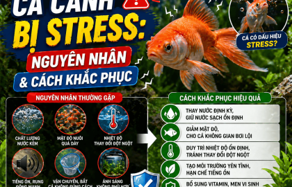 Cá cảnh bị stress: Nguyên nhân và cách khắc phục