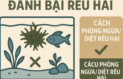 Làm thế nào để diệt rêu hại trong bể thủy sinh